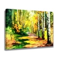 thumbnail image 2 of Póster de lienzo con pintura al óleo de bosque de álamos, decoración de dormitorio, paisaje deportivo, decoración de oficina, regalo, estilo marco, 20 x 30 cm, 2 of 8