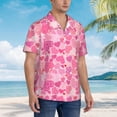 thumbnail image 3 of Balery Love Camisas hawaianas de manga corta para hombre, camisas playeras de corte holgado, camisas de vacaciones con botones,X-Large, 3 of 7