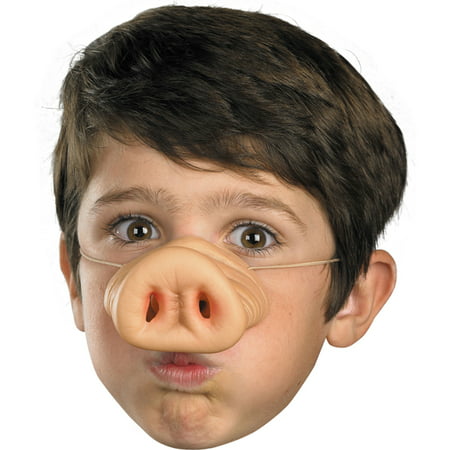Morris Costumes New Pig Child Elastic Band Attached Vinyl Nose, Style DG14718