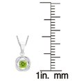 thumbnail image 2 of Sterling Silver with Natural Choice Of Gemstone Twisted Wire Pendant with 18" Chain, 2 of 3