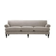 thumbnail image 3 of Maklaine Contemporary Hardwood Sofa with Metal Casters in Silver Grey, 3 of 14