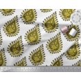 thumbnail image 3 of Soimoi Yellow Cotton Duck Fabric Floral Block Decor Fabric Printed Yard 42 Inch Wide, 3 of 3