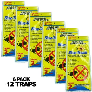 12 Traps 6 Pack Blue Touch Sticky Mouse Traps, Mouse Glue Board  Professional