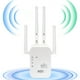 thumbnail image 2 of WiFi Extender Signal Amplifier, Repeater/Router/AP, 4 Antennas 360° Coverage Large, 2 LAN Ports, Home,WiFi Booster, White, 2 of 9