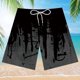thumbnail image 1 of ICHUANYI Clearance Men And Women Five Points Breathable Sports Surfing Printing Seaside Vacation Beach Shorts Swimming Trunks(Gray, L) ICHUANYI WER2023080704089, 1 of 3