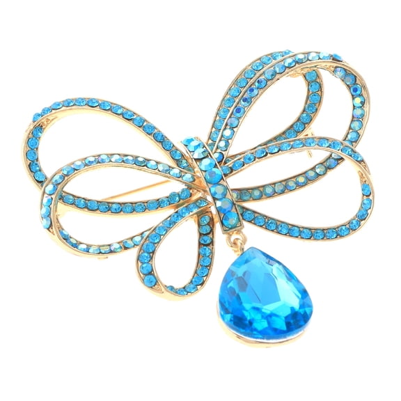 Crystal Flower Brooch