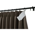 thumbnail image 6 of TWOPAGES Blackout Drape Pinch Pleat Window Treatment Curtain for Living Room, 1 Panel, 52"x96", Chocolate, 6 of 6