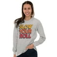 thumbnail image 3 of Slow Your Roll Saying Geek Nerd Gym Long Sleeve TShirt Men Women Brisco Brands L, 3 of 6