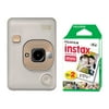 Fujifilm Instax Mini LiPlay Instant Camera Beige Gold + 20 Sheets Instant Film