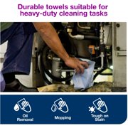 Tork Advanced ShopMax Wiper 450, 11 x 9.4, Blue, 60 Sheets per Roll, 30 Rolls per Carton -TRK450360