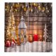 thumbnail image 2 of 2 cortinas de ducha con ganchos coloridos patrones de Navidad impermeables para baño, 11 Feliz Sencillez, 2 of 4