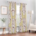thumbnail image 7 of Coolnut Ethnic Animal Thickened Blackout Curtain 84 Inches, Perforated Window Curtains for Bedroom Living Room Stylish Thermal Insulated Curtains, 1 Pack Home Decor, 7 of 7