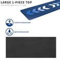 thumbnail image 4 of VIVO Black 71 x 30 inch Square Corner Table Top for Standing Desk Frames, 4 of 8