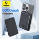 thumbnail image 2 of Baseus Mini - Banco de energía magnético de carga rápida, 5000 mAh, cargador inalámbrico de 20 W, carga rápida con cable para iPhone 16, 15, 14 Pro Max, 2 of 5
