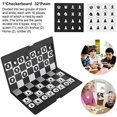 thumbnail image 3 of Juego De Ajedrez Magnético Portátil Y Plegable Ultrafino Tablero De Ajedrez De Viaje Para Principiantes Niños Adultos Muyoka Hogar, 3 of 5