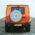 thumbnail image 6 of Logiee Gnome Pool Party Print Spare Tire Cover, Universal Wheel Protectors,Waterproof Dust-Proof UV Sun Wheel Tire Cover,Fit for SUV, RV, Travel Trailer, Truck-17 inch, 6 of 6