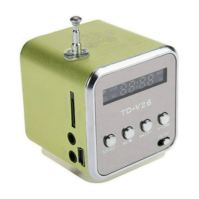 TD-V26 Mini Haut-Parleur Portable Carte TF Radio FM AUX Stéréo Lecteur de Musique