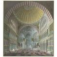 thumbnail image 3 of Prosper Marilhat 15x16 Black Modern Framed Museum Art Print Titled - Interior of the Aya Sophia with Kneeling and Standing Turks (1821 - 1847), 3 of 5