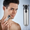 thumbnail image 1 of FcBaudy Razors for Men Portable Shaver - USB Rechargeable Shaver With Compact Wireless Fast Charging Nasal Mustache Clippers For Wet And Dry Use a razor, 1 of 2