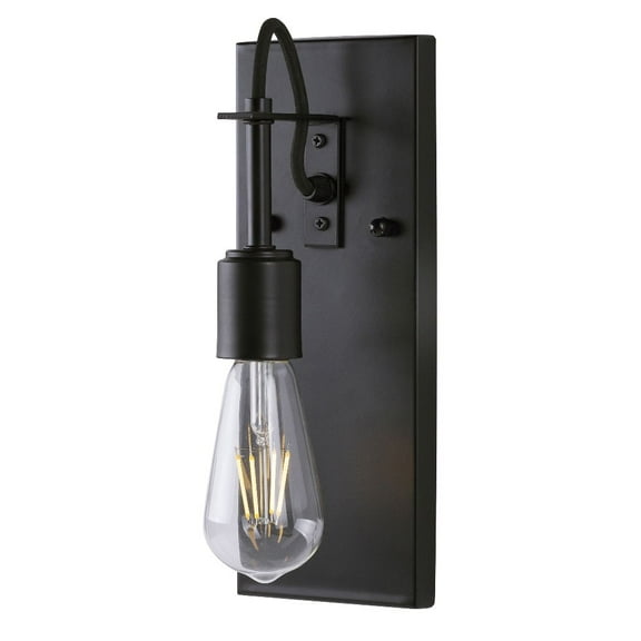 Forte Lighting 7113-01 Fergie Wall Sconce - Black