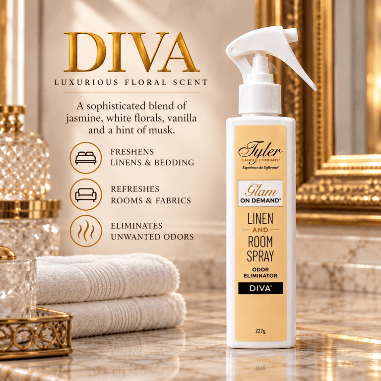 Tyler Candle Diva Glam Linen & Room Spray, 8 oz photo 5