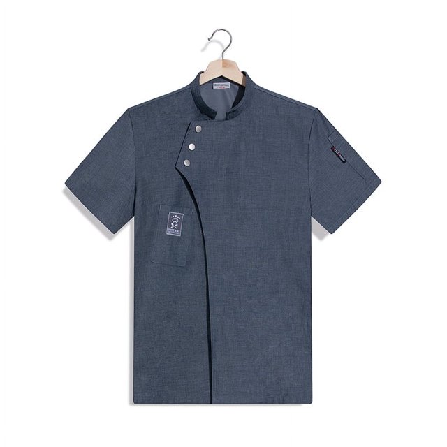 Catering Cooking White Shirt Restaurant Kitchen Chef T-shirt Baker Work Uniform Waiter Hotel Clothes Cook Jacket Cafe Overalls FWZ