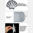 thumbnail image 4 of 20Pcs Rubber Shell Bathroom Anti-Slip Stickers and Scrapers 20Pcs Non Slip Bathtub Stickers Sea Shape Shower Stickers for Beach Bathroom Decorations, 4 of 7