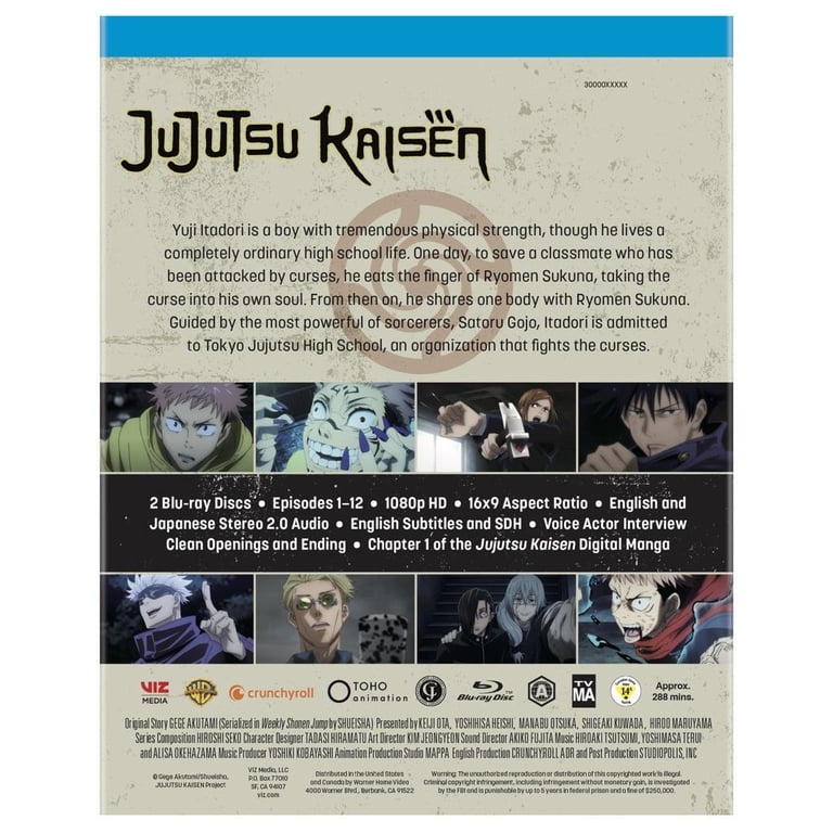 Jujutsu Kaisen: Season 1 Part 1 (Limited Edition Blu-ray