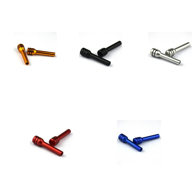 2 Pcs Verrou de Porte de Voiture, Modification de Verrou de Goupille, Accessoires de Porte de Couleur Unie, Composants Modifiés, Bouton de Verrouillage Universel, Remplacement Rouge