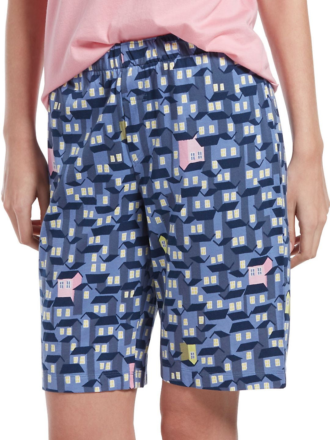Ticky Tack Houses Bermuda Sleep Shorts