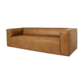 thumbnail image 6 of Omax Decor Mason 90" Modern Genuine Top Grain Leather Sofa in Tan, 6 of 10