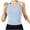Light Blue, variant on QUNYINEY Ribbed Knit Women's Tank Tops Summer Hot Pink Tops Racerback Sleeveless Workout Crew Neck Slim Fit Womens Shirts