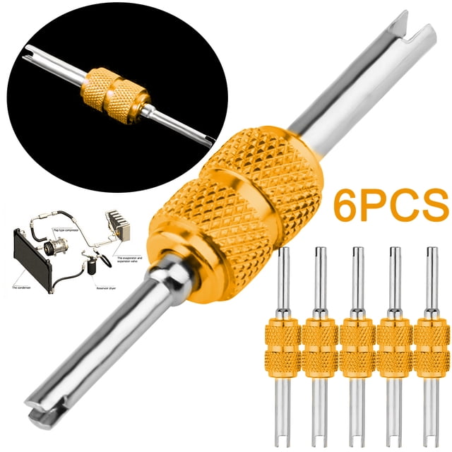 DQrwqpou Extractor Núcleo Válvula Aire Acondicionado Aleación Aluminio Anticorrosión (oro)