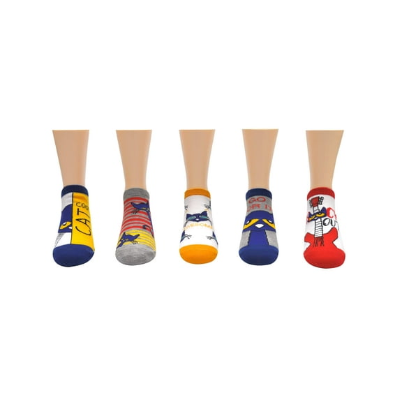 Pete the Cat Kids Cool Cat 5 Pair Pack Lowcut