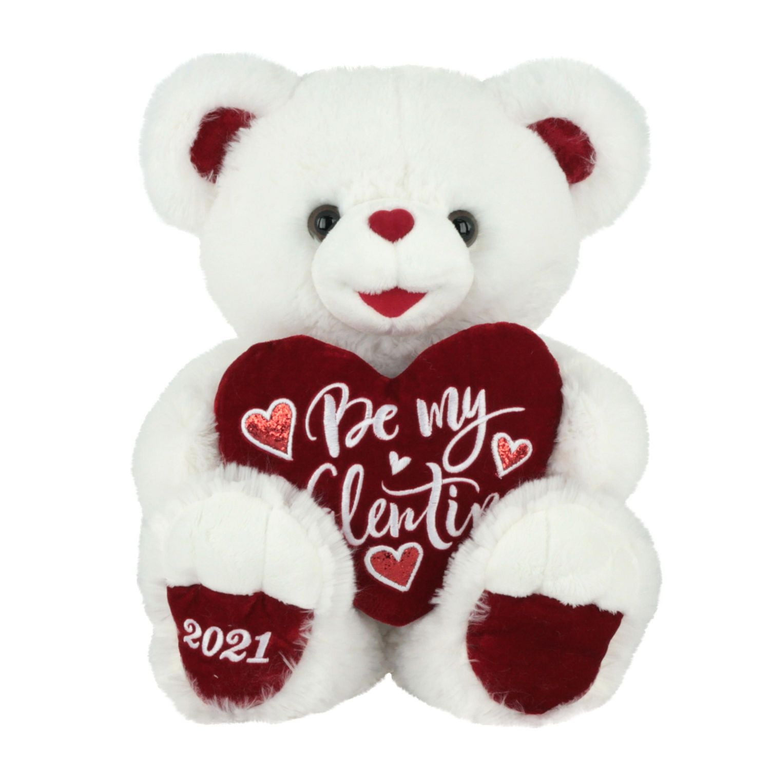 Way To Celebrate Valentine’s Day Large Sweetheart Teddy Bear 2021, White