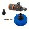 thumbnail image 1 of LEEYNEER 1-Pack RV Water Connection Adapter with Quick Couple - Durable Black & Orange Freshwater Tank Filler for RVs  Campers  and Trailers - Includes Blue and Black Components for Easy, 1 of 5