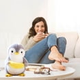 thumbnail image 4 of Injueey Juguete de peluche de pingüino para chico, muñecos de utilería, juguetes, almohada, sofá, cama, decoración, animales de dibujos Decoración del hogar, 4 of 6