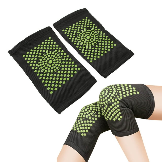 2 Pcs Genouillère de Compression Rétention de Chaleur Respirante Confortable Haute Élasticité Genouillère Chaude