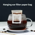thumbnail image 4 of 50/100 piezas Bolsas de papel de filtro de café Bolsa de café de goteo desechable Asa colgante Oreja Accesorios de café expreso Herramienta de té, 4 of 5