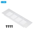 thumbnail image 3 of Cubierta de Ventilación Rectangular Uxcell 8"x3" con Rejilla para Puerta con Tornillos para Gabinete Tono Plateado, 3 of 6
