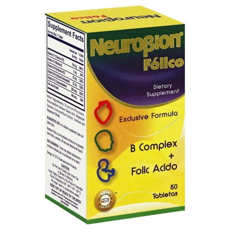 Neurobion Folico, 50 Tablets Vitamin B complex with Folic Acid Especially Formulated for
