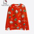 thumbnail image 3 of Hello Kitty Mode Urbaine Style Noël 2023 Nouveau Automne Harajuku Col Rond Décontracté Sweat à Manches Longues pour Femmes 2K, 3 of 7