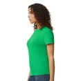 thumbnail image 3 of Gildan Women's Softstyle Crew Neck T-Shirt, Short Sleeve Semi-Fitted Cotton Tee, Irish Green, Size L, 3 of 5