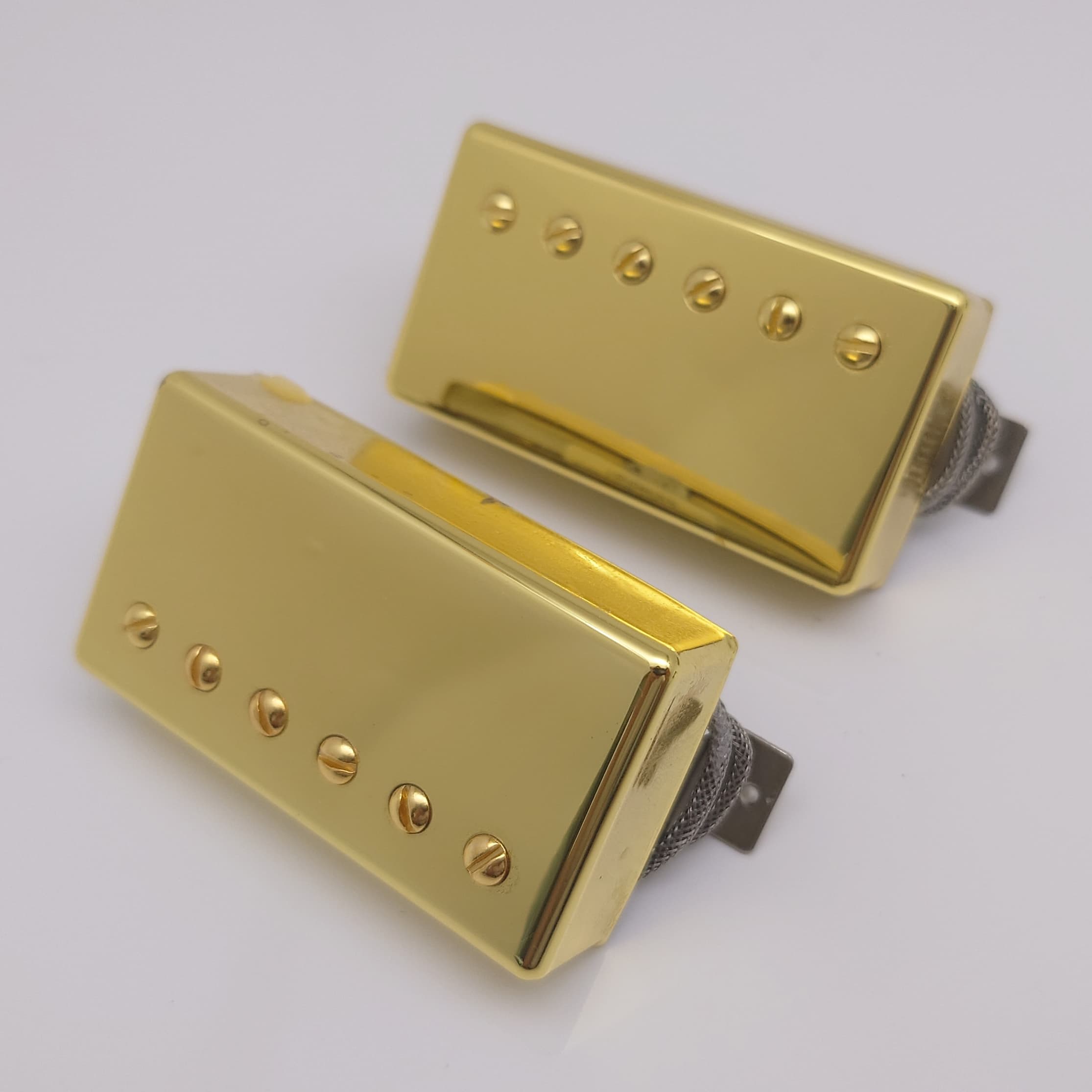 Classic 57 Guitar Humbucker Pickups Set, 2C with 2V2T Wiring Harness for Les Paul style Guitar