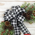 thumbnail image 3 of Vintage Buffalo Check Truck Wreath for Christmas, Rustic Simple Decor, Farmhouse Christmas Door Wreaths for Front Door, 3 of 4