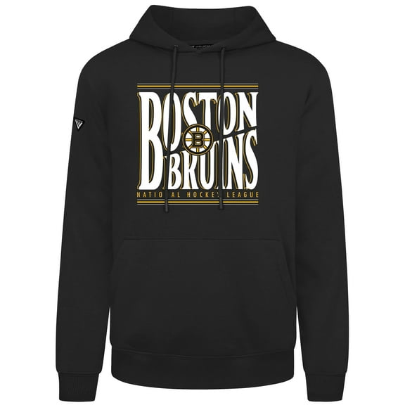 Men's Levelwear  Black Boston Bruins Podium Powerhouse Pullover Hoodie
