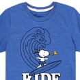 thumbnail image 3 of Peanuts - Snoopy Ride Wave - Toddler And Youth Short Sleeve Graphic T-Shirt, 3 of 6
