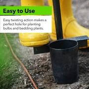 Yard Butler Bulb & Garden Planter - long handled manual planting tool for digging holes to plant tulips, iris, daffodils, and spring flower bulbs - IBPL-6