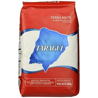  Taragüi Yerba Mate with Stems, 1kg - 2.2 lbs (Red Pack) :  Grocery & Gourmet Food