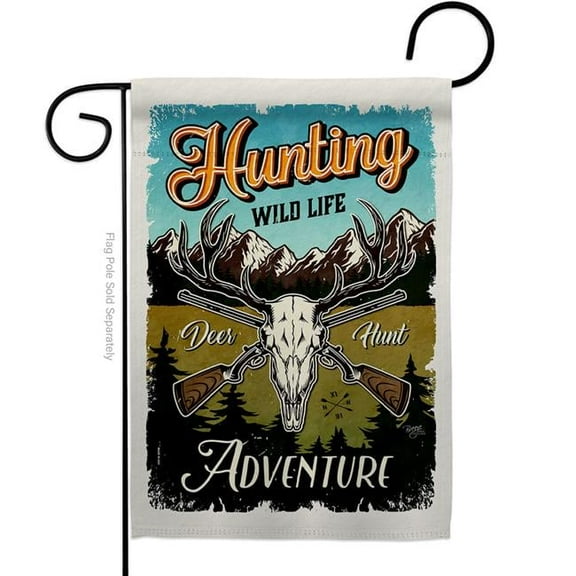 Breeze Decor G160272-BO Wild Life Adventure Sports Hunting 13 x 18.5 in. Double-Sided Decorative Vertical Garden Flags for House Decoration Banner Yard Gift